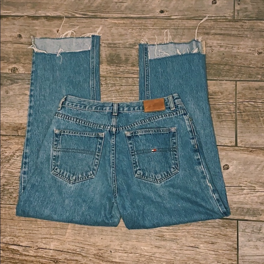 Vintage Raw Cut Hem Tommy Hilfiger Jeans